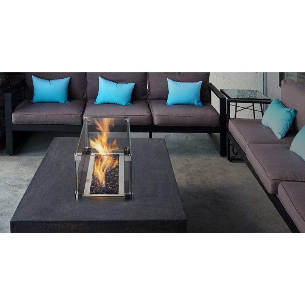 Majestic 24" Plaza Linear Gas Firepit Burner with Match Light Ignition