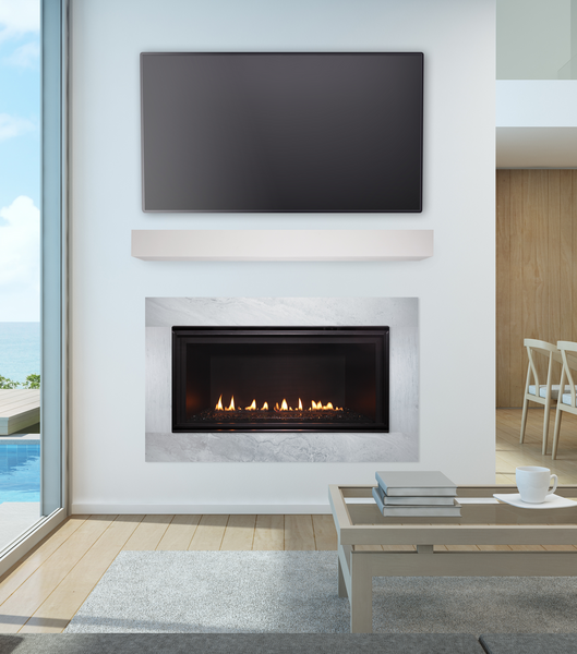 Majestic DVLinear 36" Linear Contemporary Direct Vent Natural Gas Fireplace With IntelliFire Ignition System