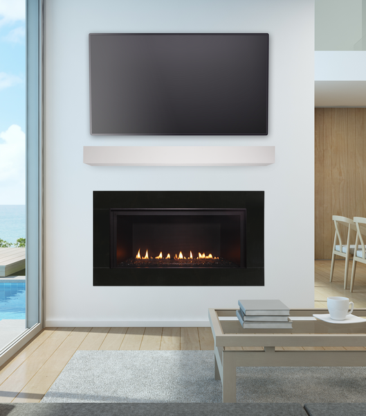 Majestic DVLinear 36" Linear Contemporary Direct Vent Natural Gas Fireplace With IntelliFire Ignition System