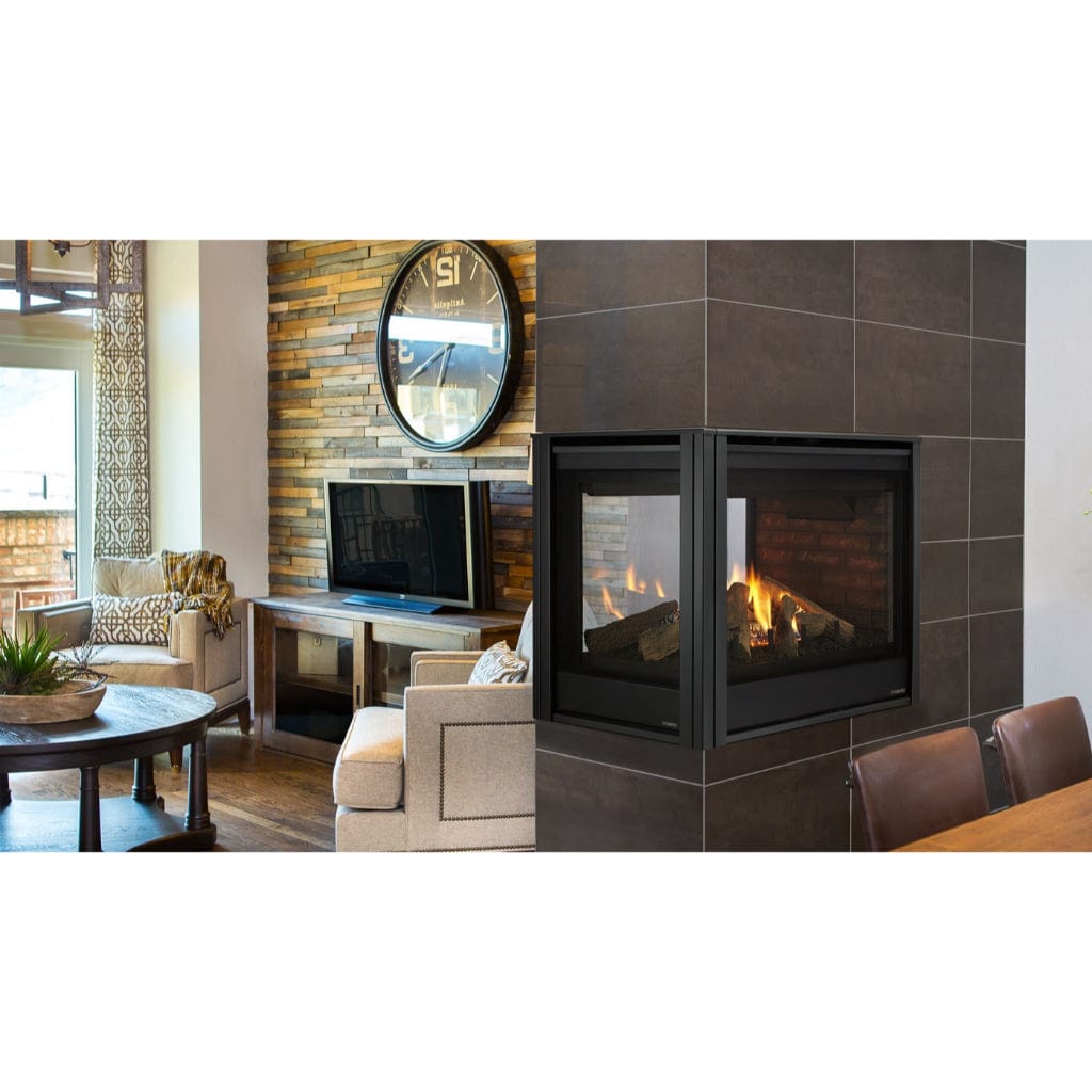 Majestic Pier 36" Traditional Multi-Sided Top/Rear Direct Vent Natural Gas Fireplace With IntelliFire Touch Ignition System