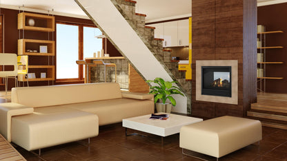 Majestic See-Through 36" Traditional Multi-Sided Top/Rear Direct Vent Gas Fireplace With IntelliFire Touch Ignition System