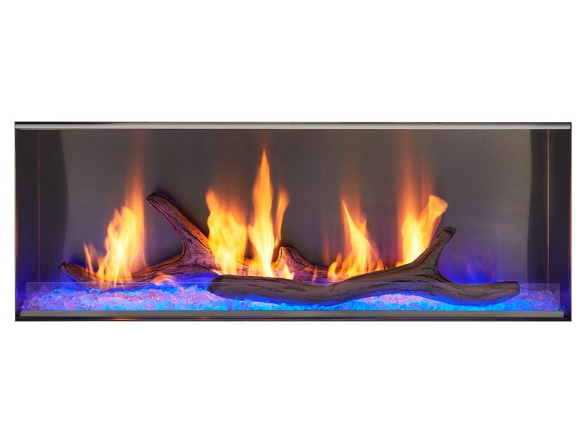 Majestic Lanai 48" Linear Contemporary Outdoor Vent Free Natural Gas Fireplace With IntelliFire Ignition System