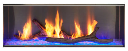 Majestic Lanai 60" Linear Contemporary Outdoor Vent Free Natural Gas Fireplace With IntelliFire Ignition System