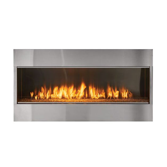 Majestic Lanai 60" Linear Contemporary Outdoor Vent Free Natural Gas Fireplace With IntelliFire Ignition System