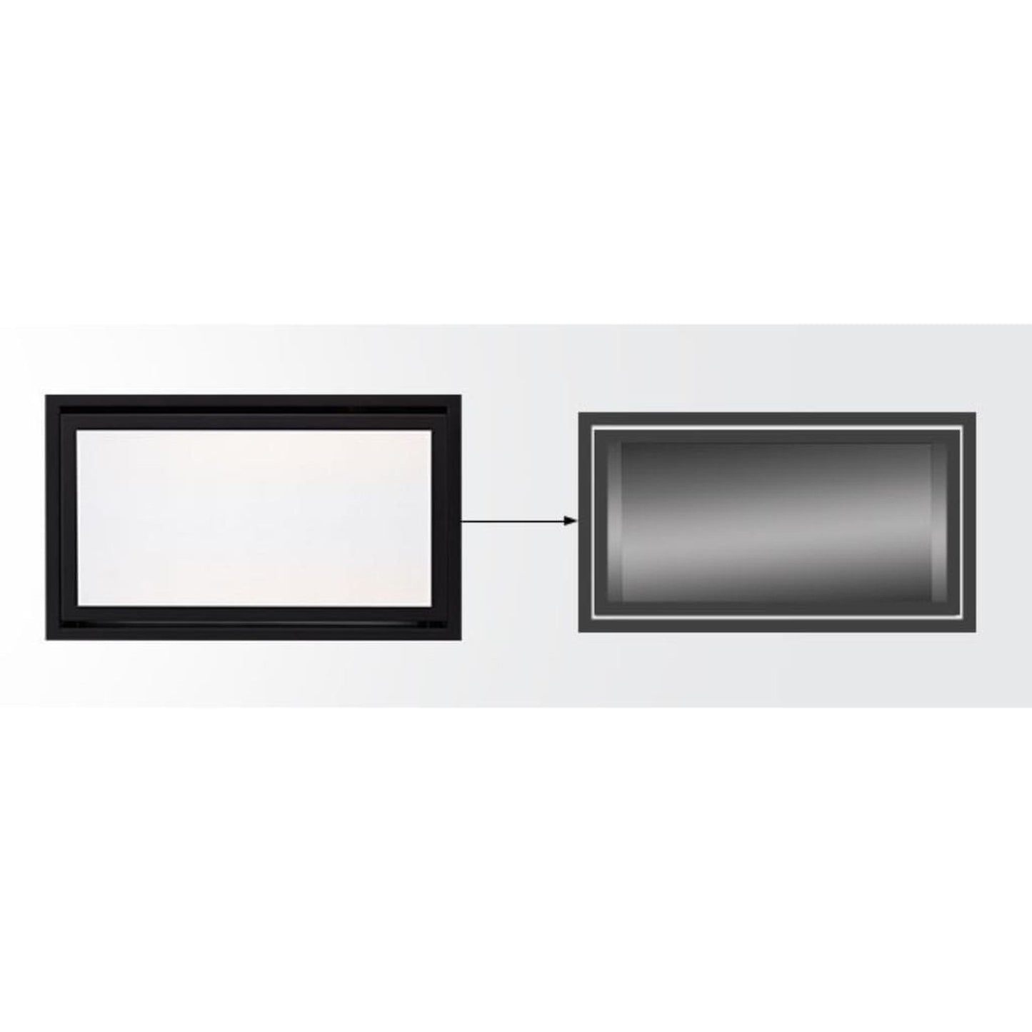 Majestic Gun Metal Clean Face Trim for Jade 32" Gas Fireplace