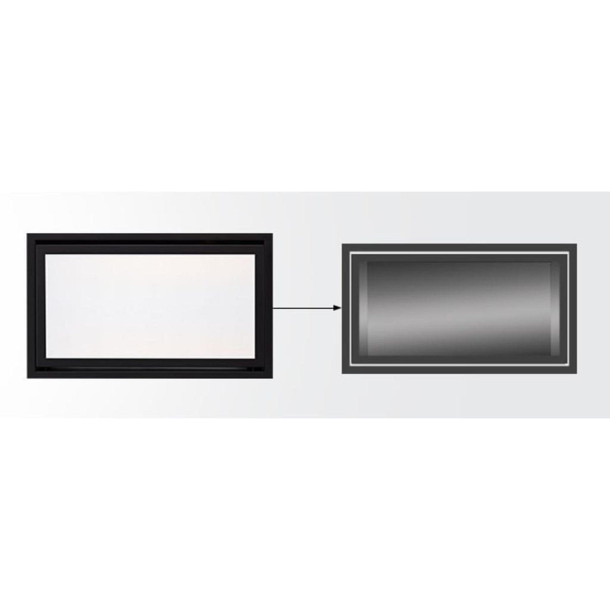 Majestic Gun Metal Clean Face Trim for Jade 32" Gas Fireplace