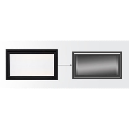 Majestic Gun Metal Clean Face Trim for Jade 32" Gas Fireplace