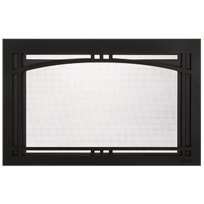 Majestic Black Contemporary Arch Front for Ruby 25" Fireplace Insert