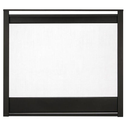Majestic 2-Piece Black Multi-Side Firescreen Front for Pier & See-Through Gas Fireplaces