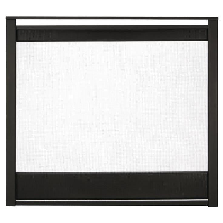 Majestic 2-Piece Black Multi-Side Firescreen Front for Pier & See-Through Gas Fireplaces