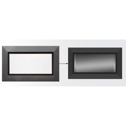 Majestic 2-Piece Charcoal Picture Frame Front forEchelon II See-Through 48" Gas Fireplace
