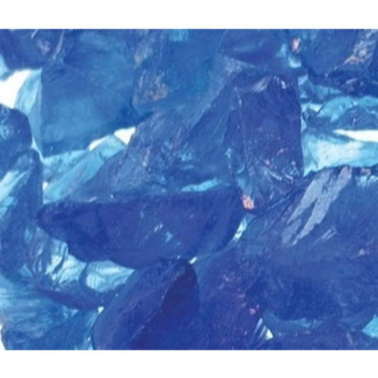 Majestic Cobalt Reflective Crushed Glass Media for Lanai 60" Outdoor Gas Fireplace