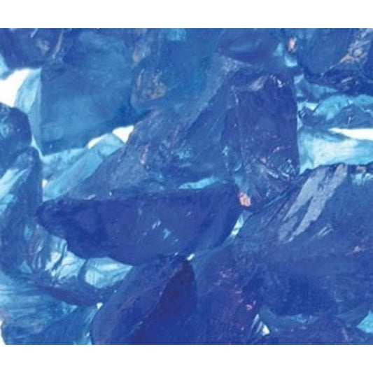 Majestic Cobalt Reflective Crushed Glass Media for Pier and See-Through Multi-Sided Gas Fireplaces