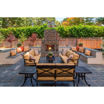 Majestic Courtyard 36" Traditional Outdoor Vent-Free Natural Gas Fireplace With IntelliFire Ignition System
