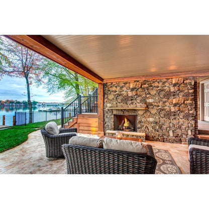 Majestic Courtyard 42" Traditional Outdoor Vent-Free Natural Gas Fireplace With IntelliFire Ignition System