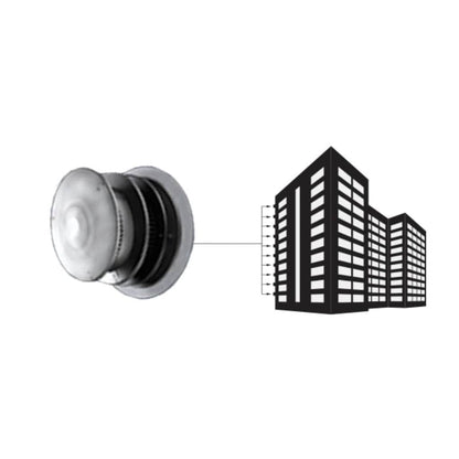 Majestic DVP Horizontal High Rise Termination Cap With Glass Base