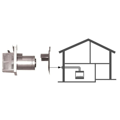 Majestic DVP 12" Horizontal Termination Cap With Short Flue