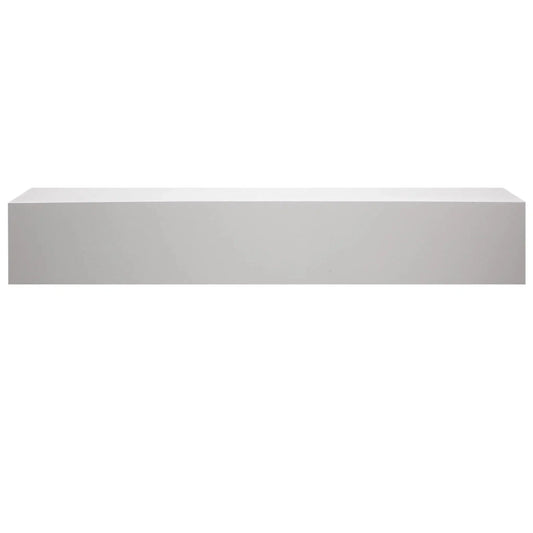 Majestic Design Series Ozark 48" Primed MDF Transitional Style Wood Mantel Shelf With Custom Ebony Stain Color