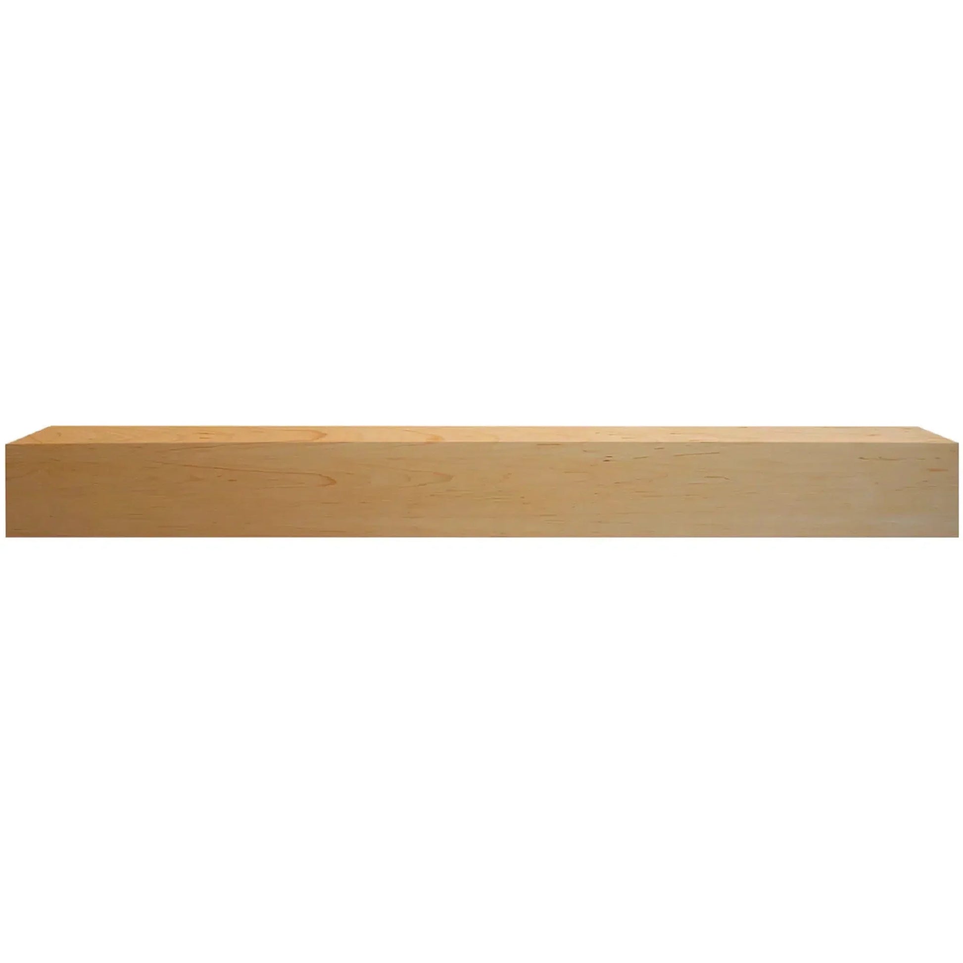 Majestic Design Series Ozark 59" Unfinished Maple Transitional Style Wood Mantel Shelf With Custom New Gray Stain Color