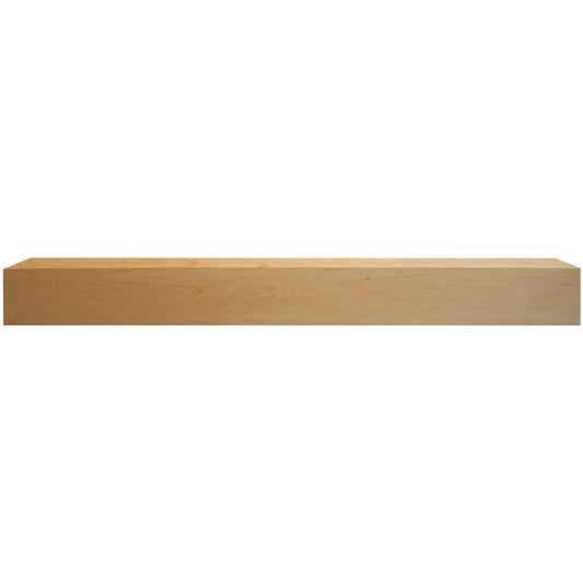 Majestic Design Series Ozark 59" Unfinished Maple Transitional Style Wood Mantel Shelf With Custom New Gray Stain Color