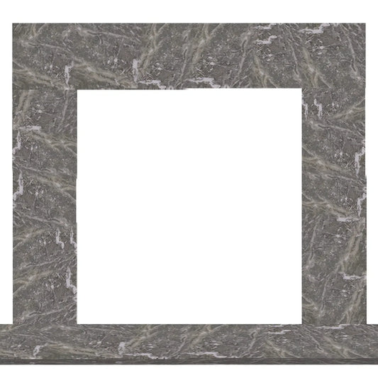 Majestic Design Series Set 1 70" Single-Pack Blue Tundra Marble Stone Surround