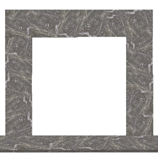 Majestic Design Series Set 3 49" Single-Pack Blue Tundra Marble Stone Surround