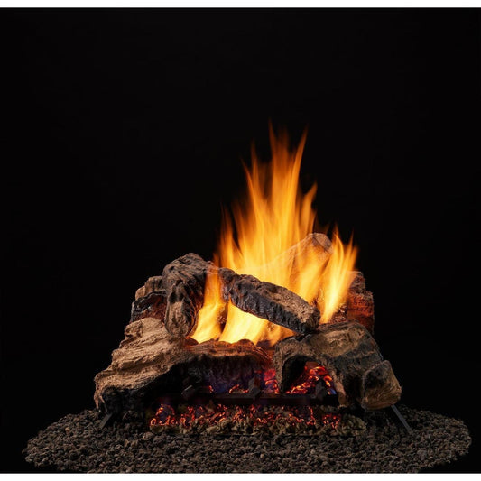 Majestic Duzy 2 18"/24" 4-Piece Fiber Ceramic Vented Gas Log Set