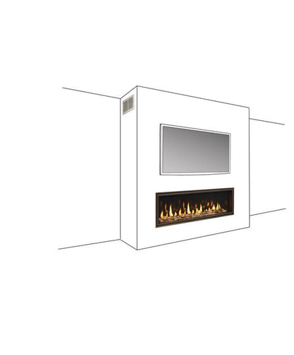 Majestic Echelon II 36" Linear Contemporary Direct Vent Natural Gas Fireplace With IntelliFire Touch Ignition System