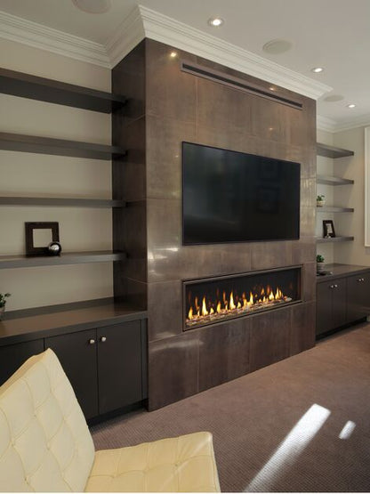 Majestic Echelon II 48" Linear Contemporary Direct Vent Natural Gas Fireplace With IntelliFire Touch Ignition System