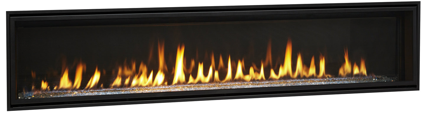 Majestic Echelon II 72" Linear Contemporary Direct Vent Natural Gas Fireplace With IntelliFire Touch Ignition System