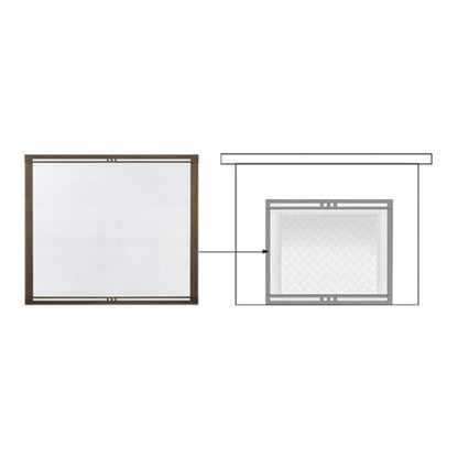 Majestic New Bronze Firescreen Front for Marquis II 42" Gas Fireplace