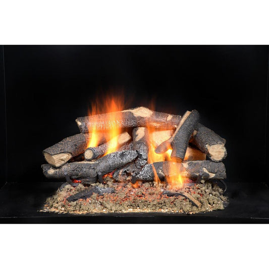 Majestic Fireside Supreme Oak See-Through 18" 19-Piece Vented Gas Log Set