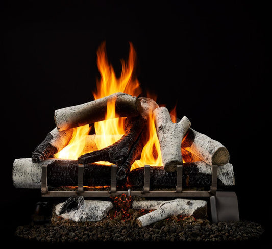 Majestic Grand Birch 30" 12-Piece 2-Tier Vented Gas Log Set