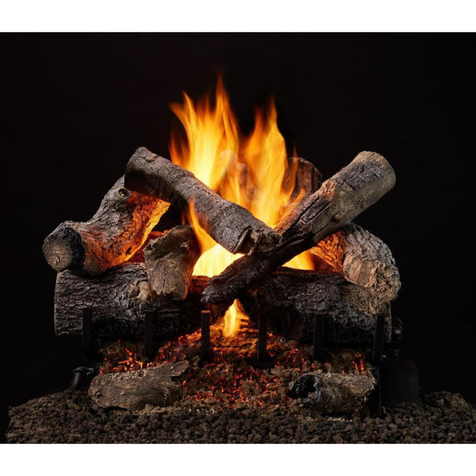 Majestic Grand Oak 24" 11-Piece 2-Tier Vented Gas Log Set
