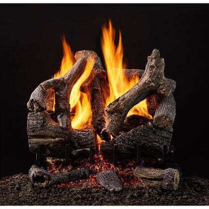 Majestic Grand Oak 30" 12-Piece 3-Tier Vented Gas Log Set
