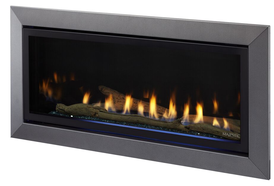 Majestic Jade 42" Linear Contemporary Direct Vent Natural Gas Fireplace With IntelliFire Touch Ignition System