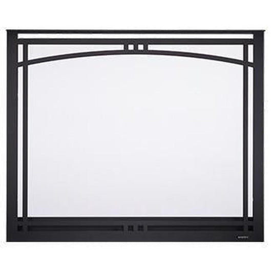 Majestic Manor 39" New Bronze Arched Overlap Fit Front With ClearVue Mesh for Meridian Series 36" Gas Fireplaces