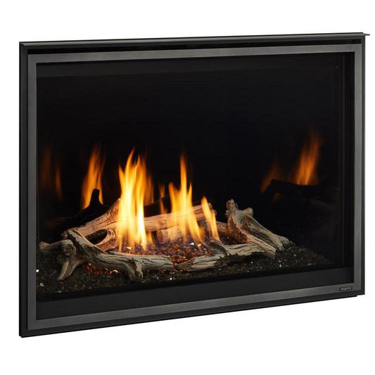 Majestic Meridian Modern 42" Traditional/Contemporary Top Direct Vent Natural Gas Fireplace With IntelliFire Touch ignition System