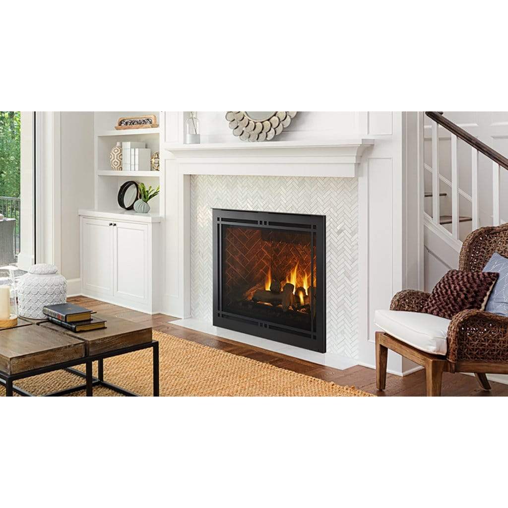 Majestic Meridian Platinum 36" Traditional Direct Vent Gas Fireplace with IntelliFire Touch Ignition System