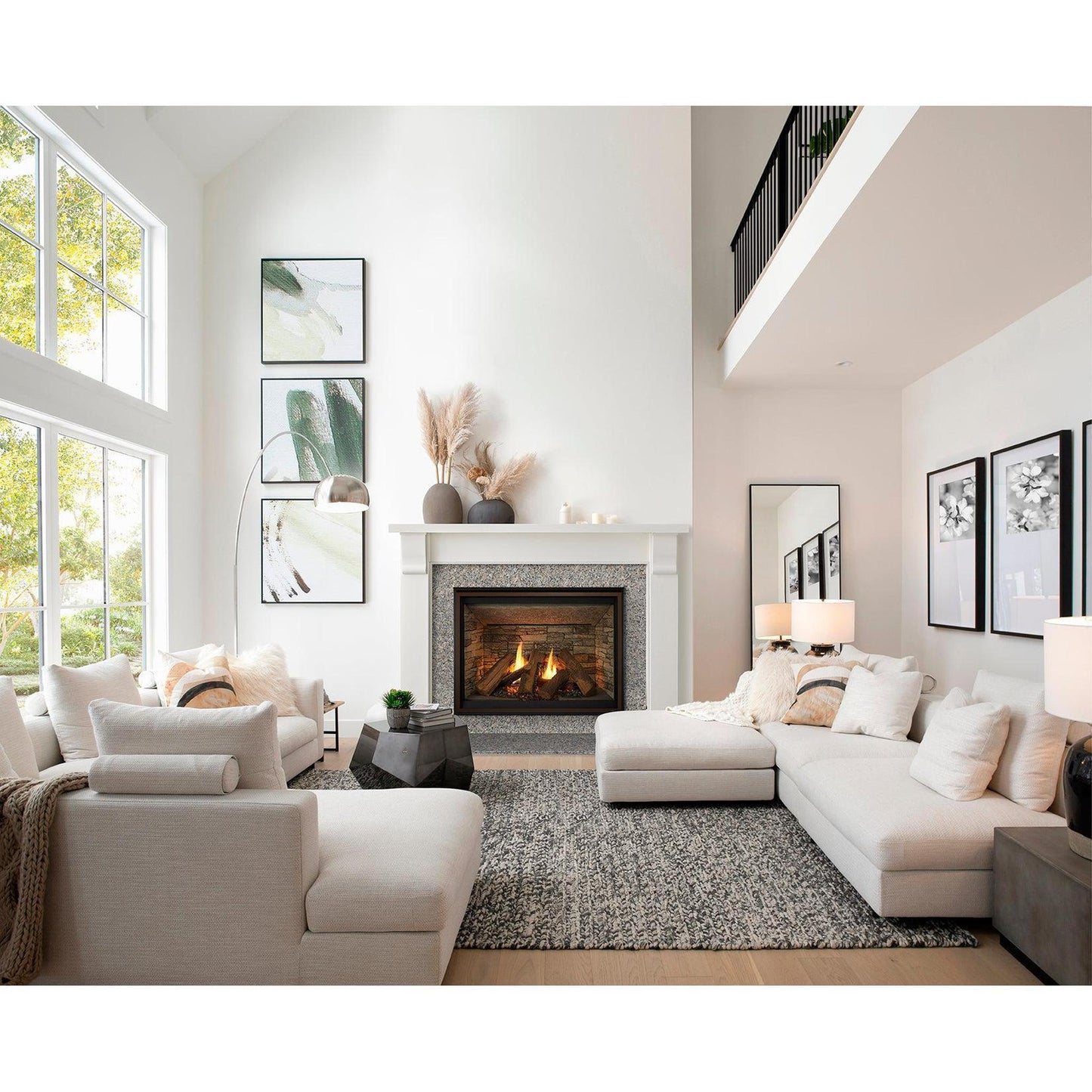 Majestic Meridian Platinum 42" Traditional Top/Rear Direct Vent Natural Gas Fireplace With IntelliFire Touch ignition System