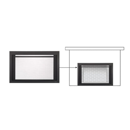 Majestic New Bronze Clean Screen Front for Jasper, Ruby and Trilliant 35" Gas Fireplace Inserts