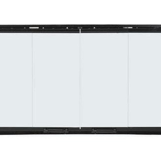 Majestic Original Bi-Fold Glass Doors With Black Trim for Royalton and Reveal 36" Fireplaces