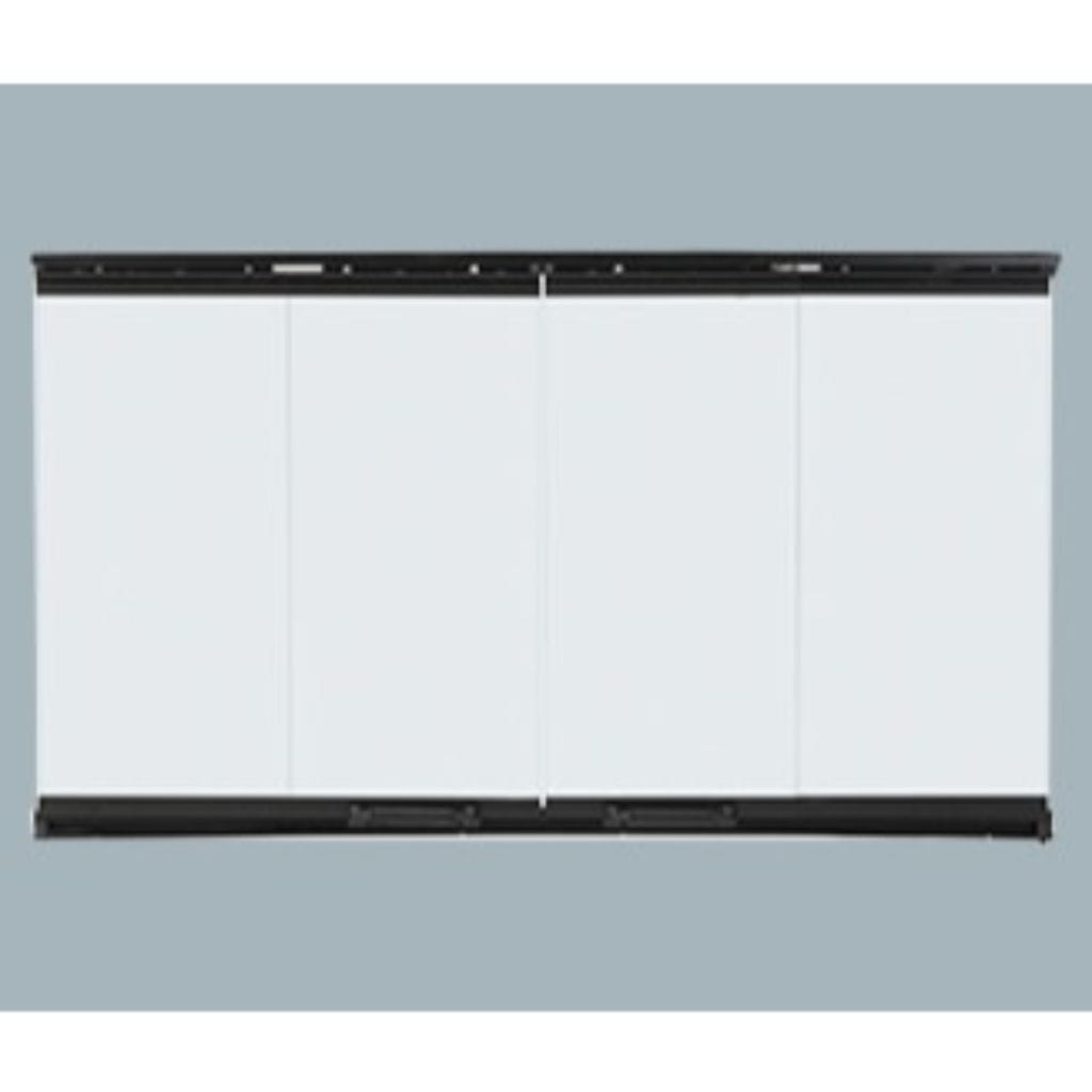 Majestic Original Bi-Fold Glass Doors With Black Trim for Royalton and Reveal 42" Fireplaces