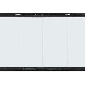 Majestic Original Bi-Fold Glass Doors With Black Trim for Royalton and Reveal 42" Fireplaces