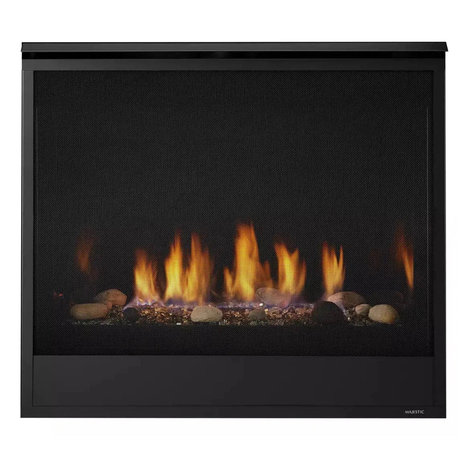 Majestic Quartz 32" Traditional Top/Rear Direct Vent Propane Gas Fireplace With IntelliFire Touch Ignition System