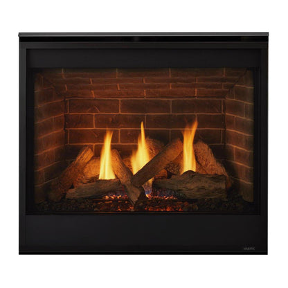 Majestic Quartz 36" Traditional Top/Rear Direct Vent Propane Gas Fireplace With IntelliFire Touch Ignition System