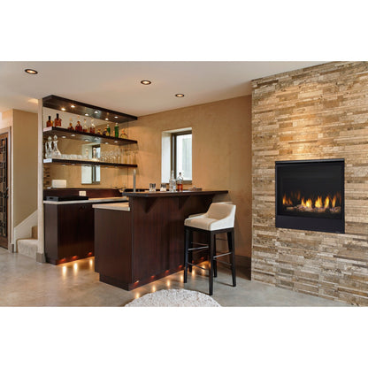 Majestic Quartz 42" Traditional Top/Rear Direct Vent Propane Gas Fireplace With IntelliFire Touch Ignition System
