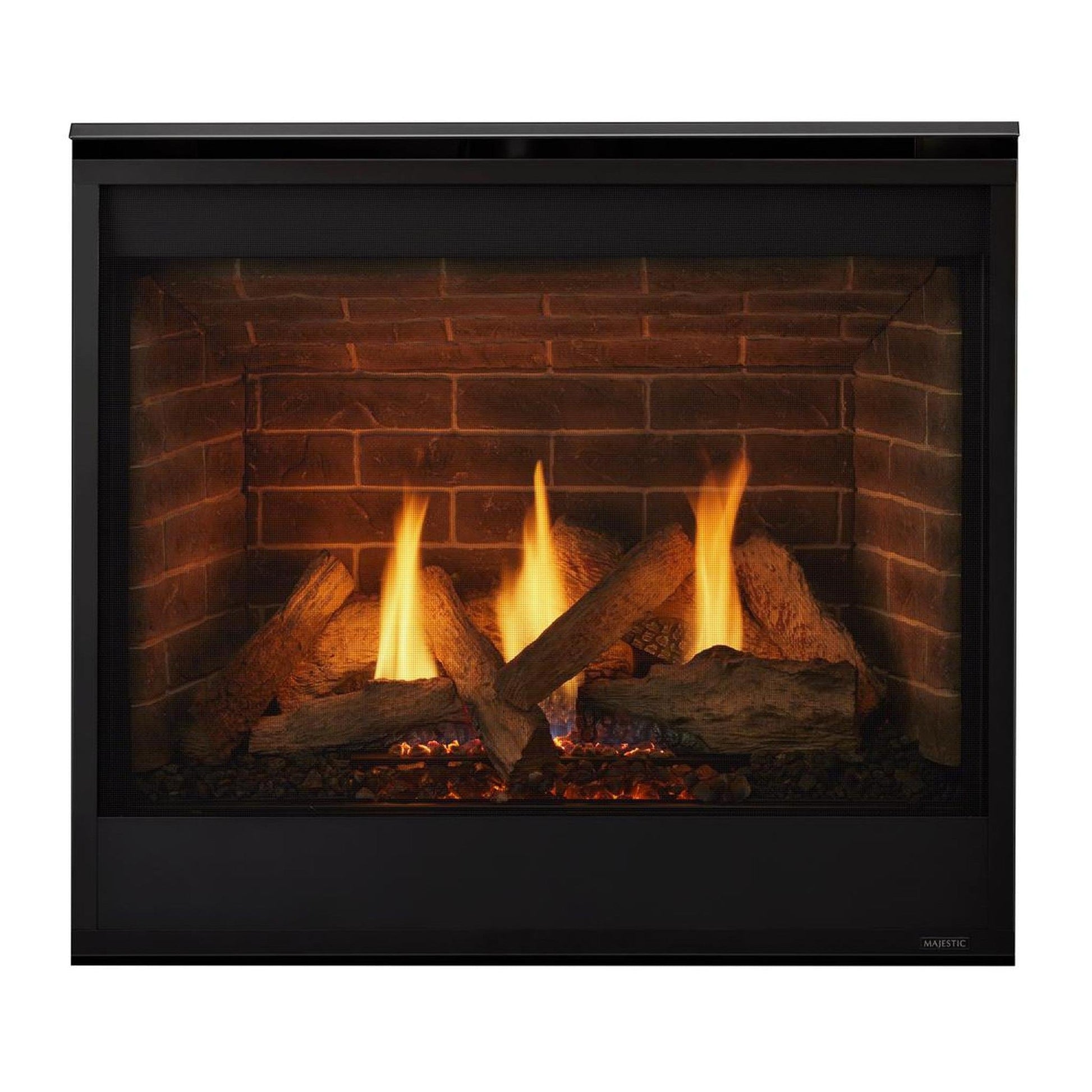 Majestic Quartz 42" Traditional Top/Rear Direct Vent Propane Gas Fireplace With IntelliFire Touch Ignition System