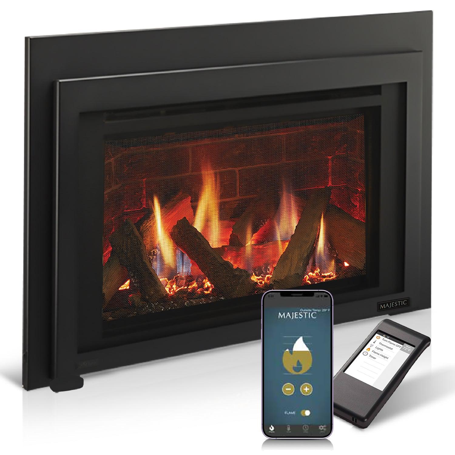 Majestic Ruby 25" Traditional Direct Vent Propane Gas Fireplace Insert With IntelliFire Touch Ignition System