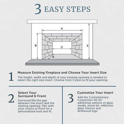 Majestic Ruby 30" Traditional Direct Vent Natural Gas Fireplace Insert With IntelliFire Touch Ignition System